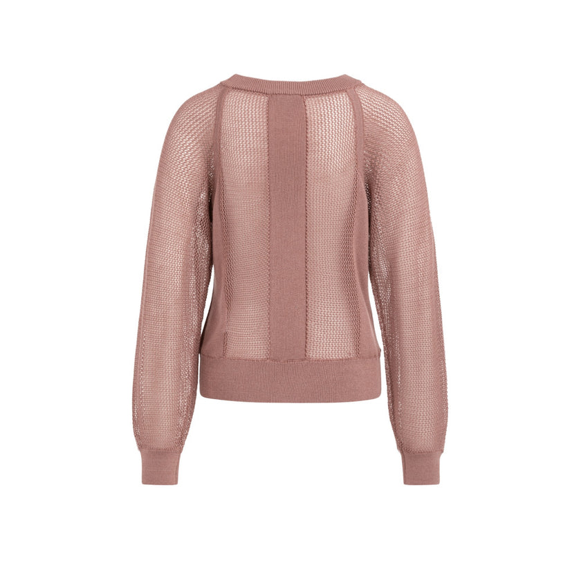 Strickpullover - Netzoptik