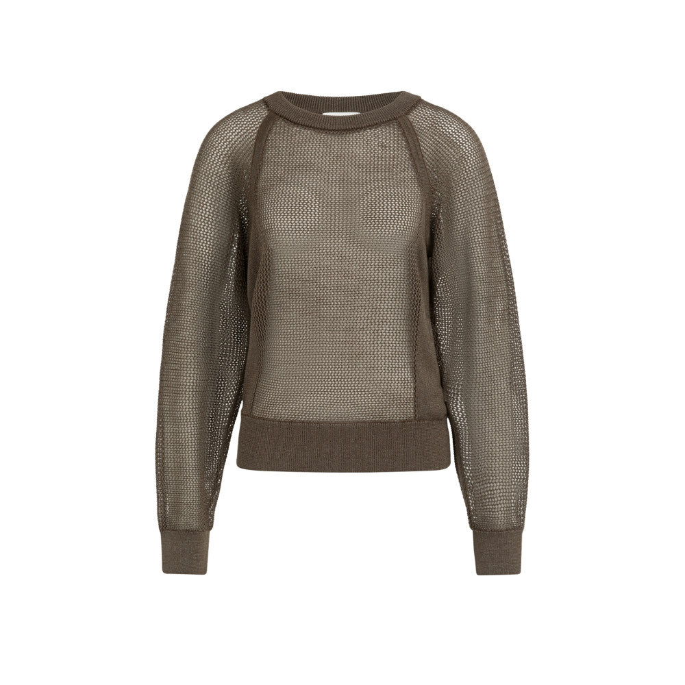 Strickpullover - Netzoptik