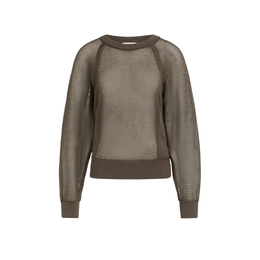 Strickpullover - Netzoptik