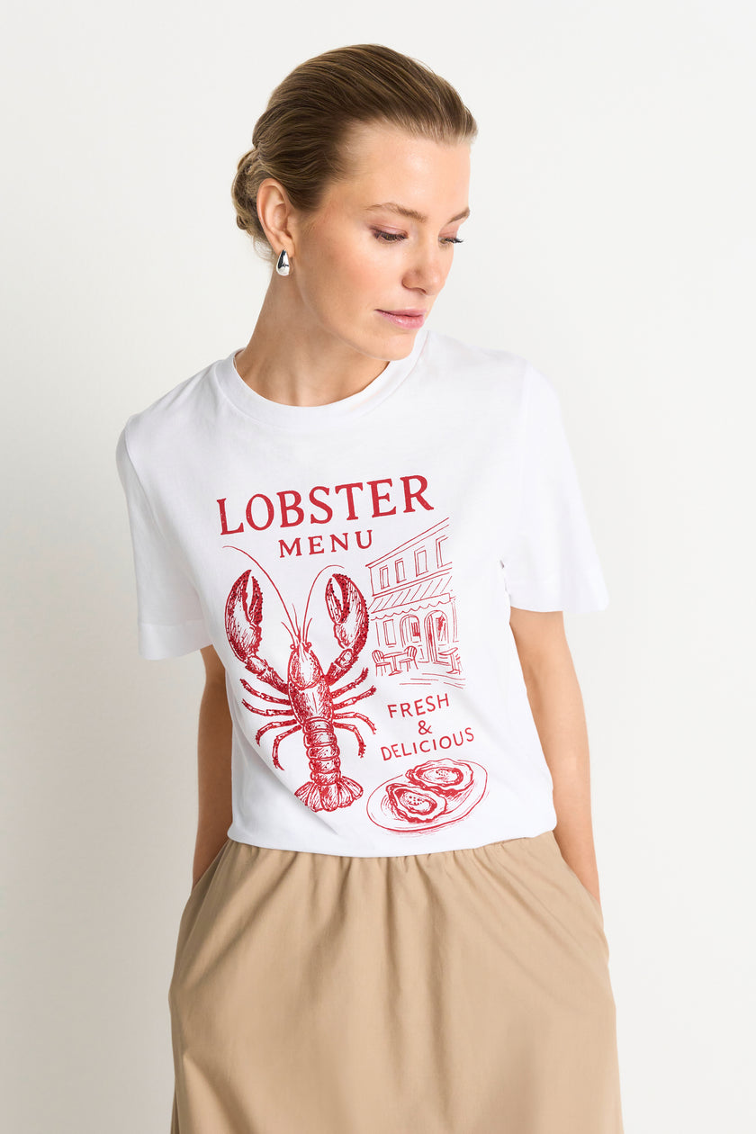 T-Shirt -  Lobster Print