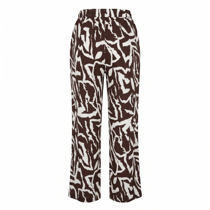 Leinenhose - Print