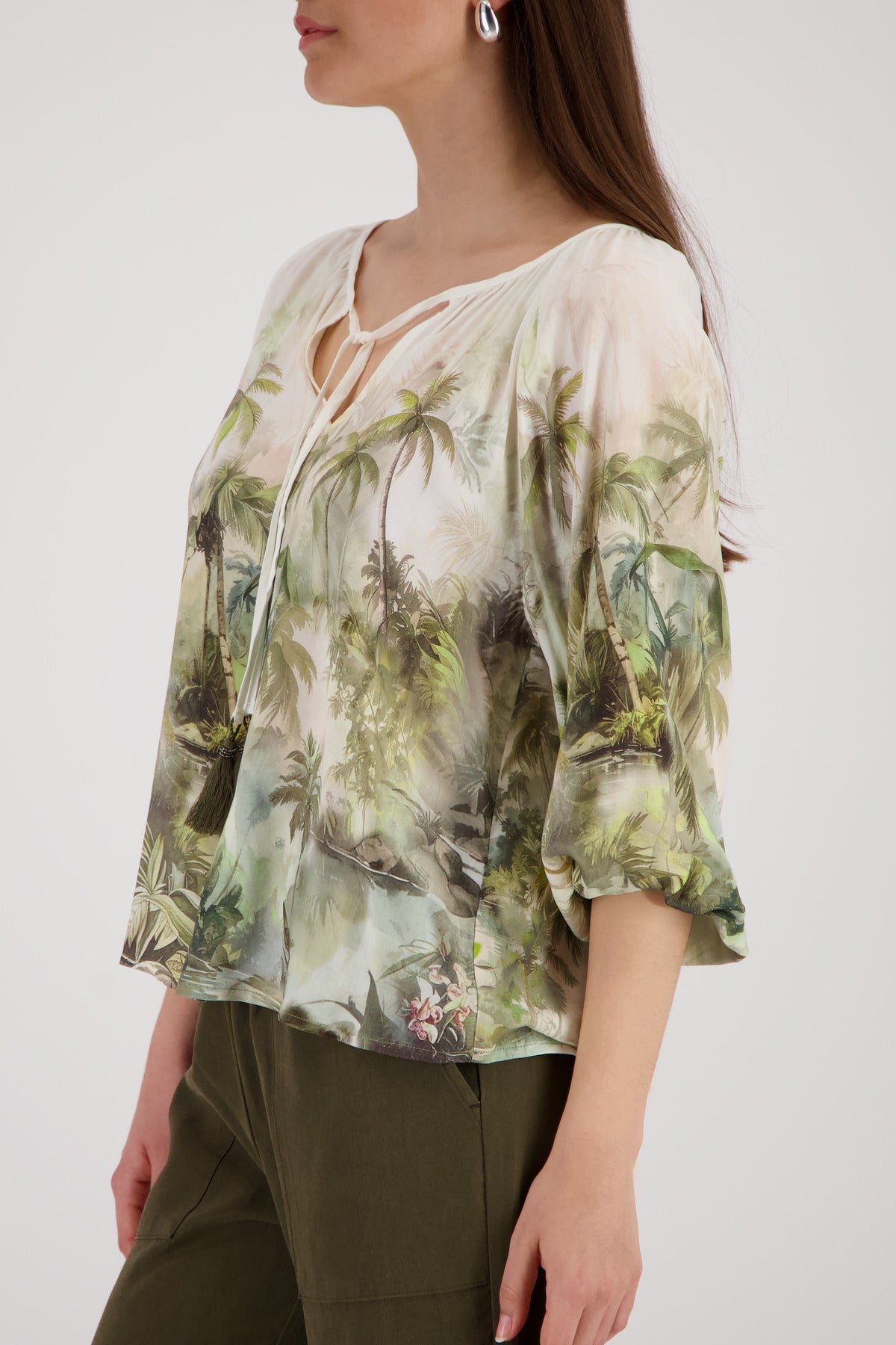 Bluse - Tropenprint