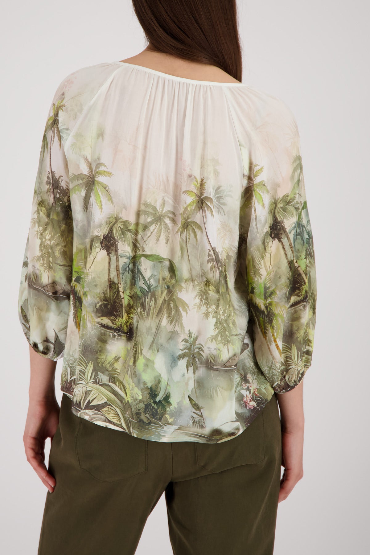 Bluse - Tropenprint