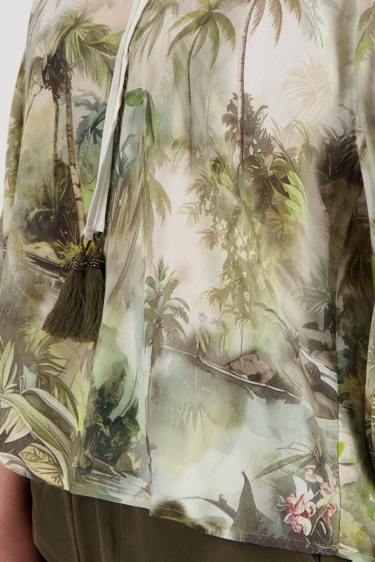 Bluse - Tropenprint
