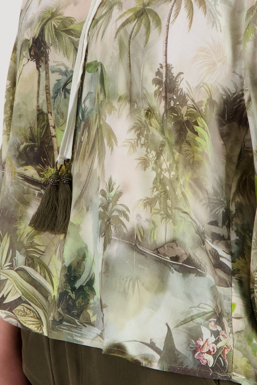 Bluse - Tropenprint