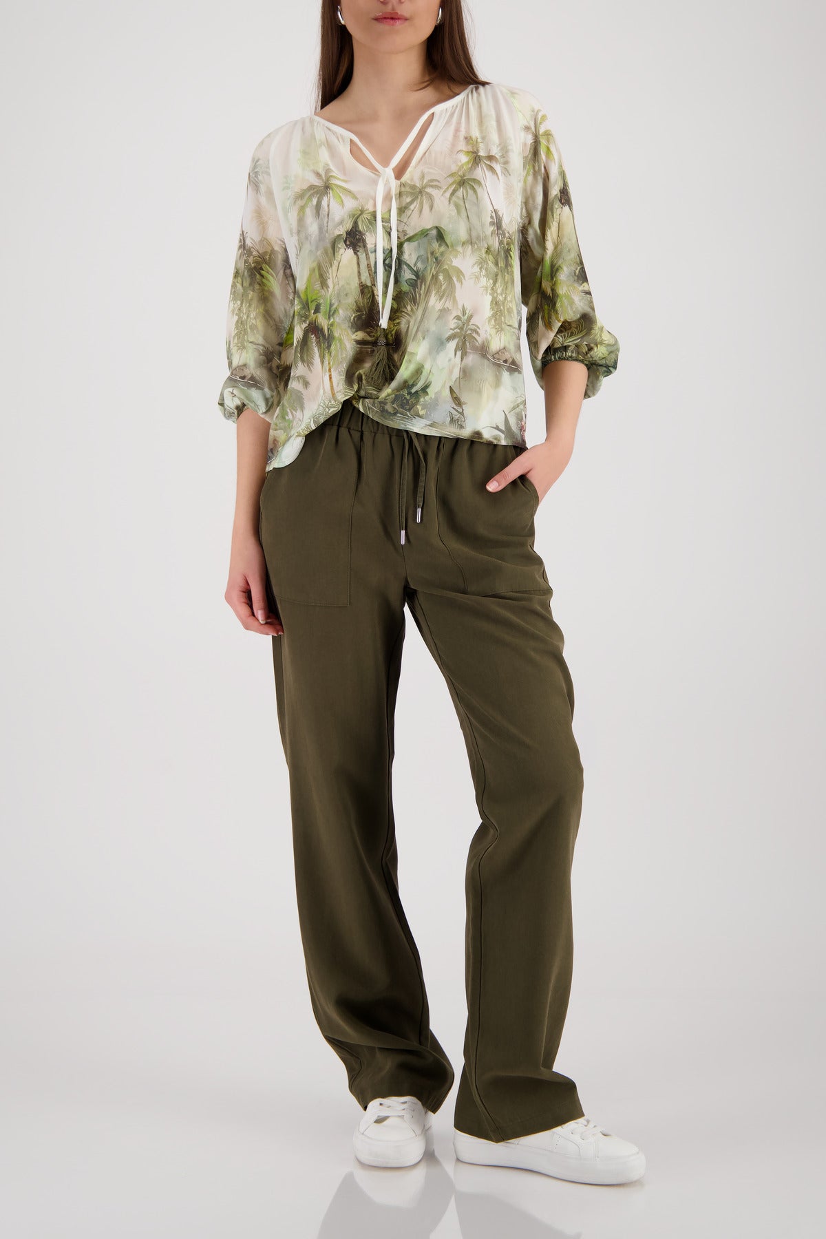 Bluse - Tropenprint