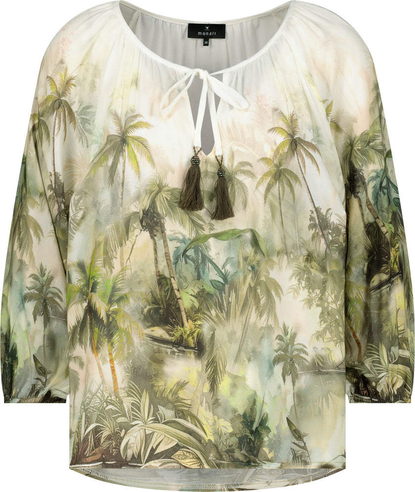 Bluse - Tropenprint