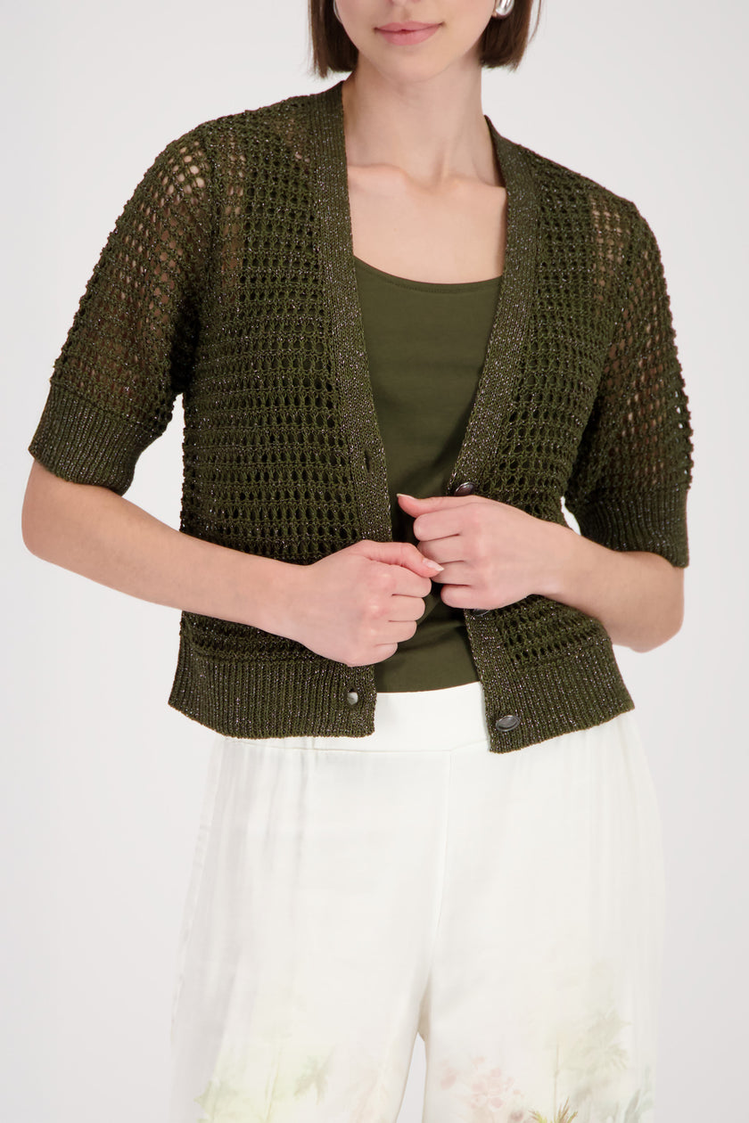 Strickjacke - Lurex