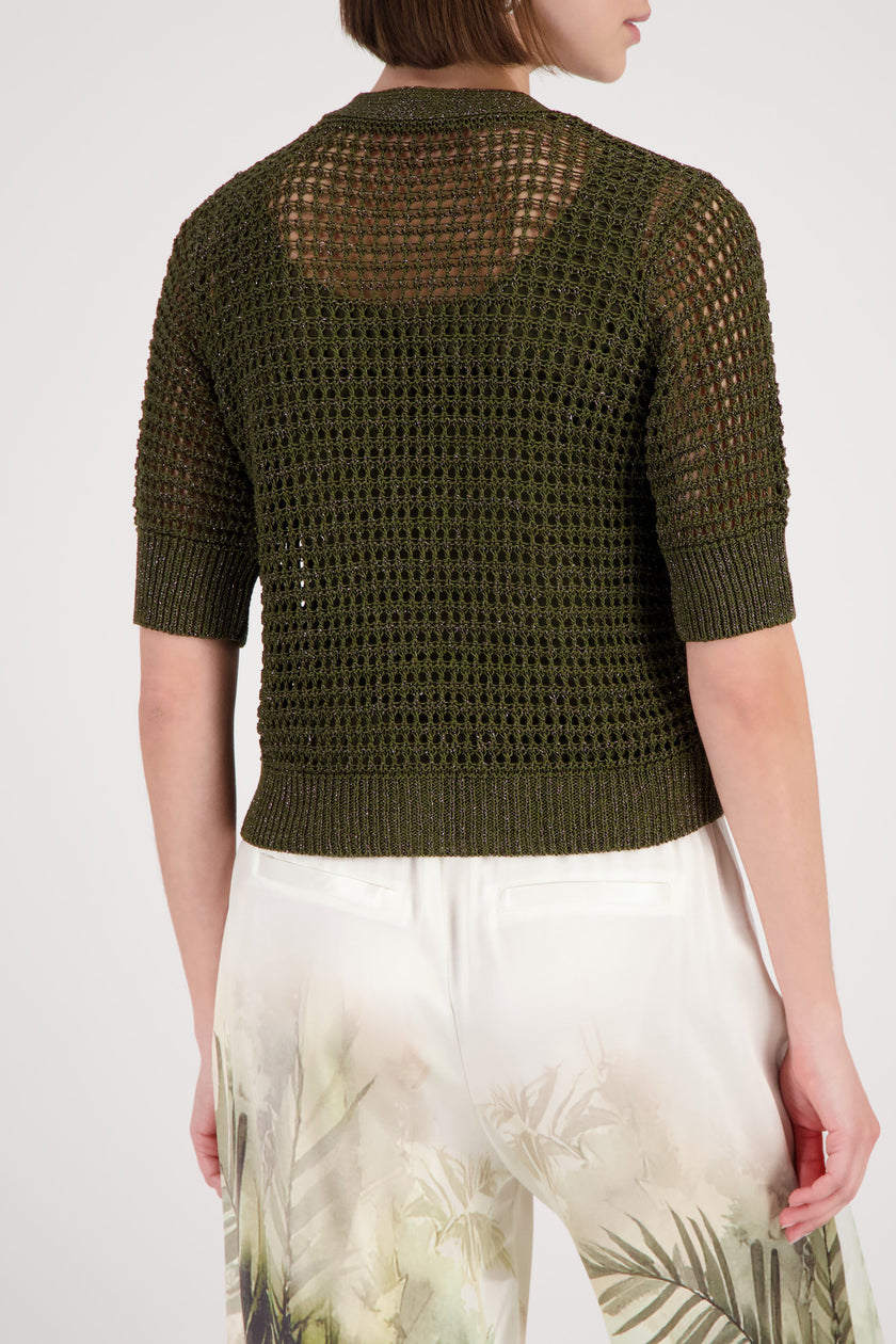 Strickjacke - Lurex