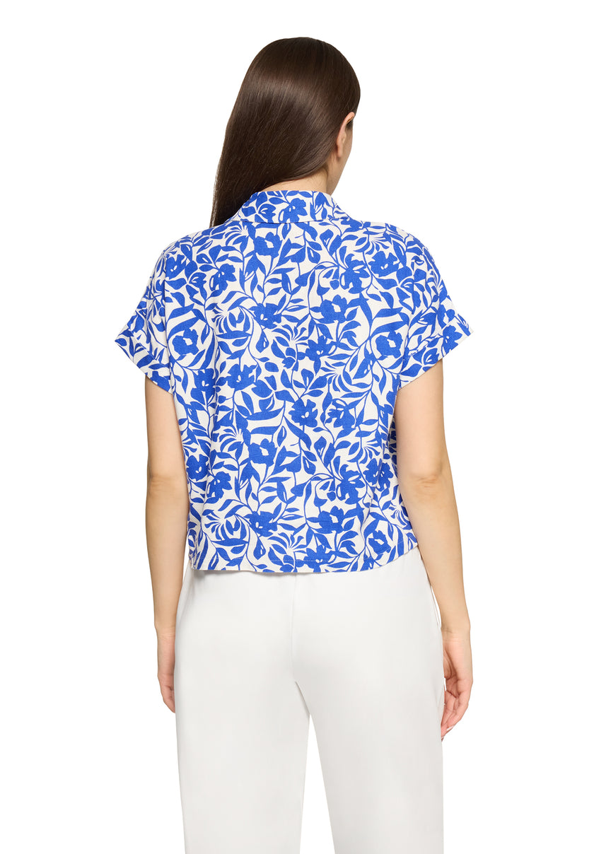 Leinenbluse - Flowerprint
