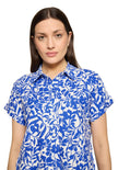 Leinenbluse - Flowerprint