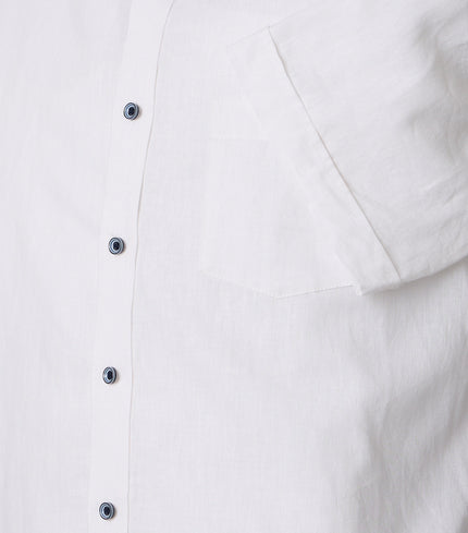 Leinenhemd - Button Down Kragen