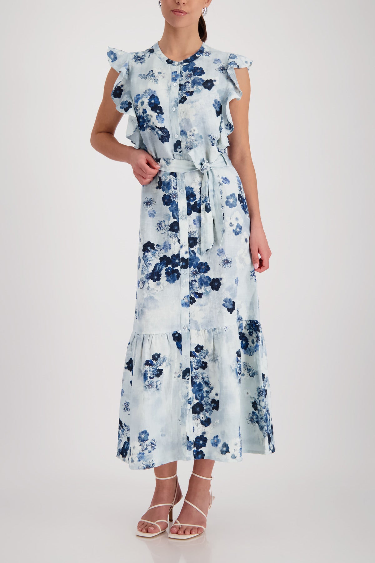 Kleid - Leinenmix