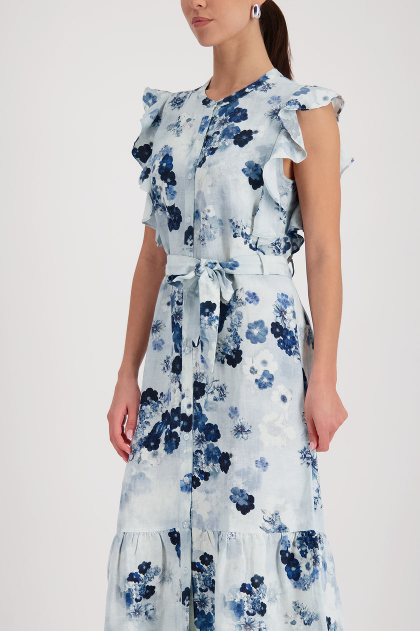 Kleid - Leinenmix