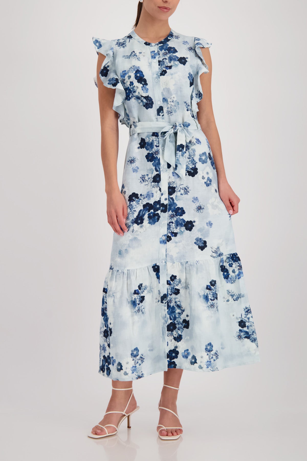 Kleid - Leinenmix
