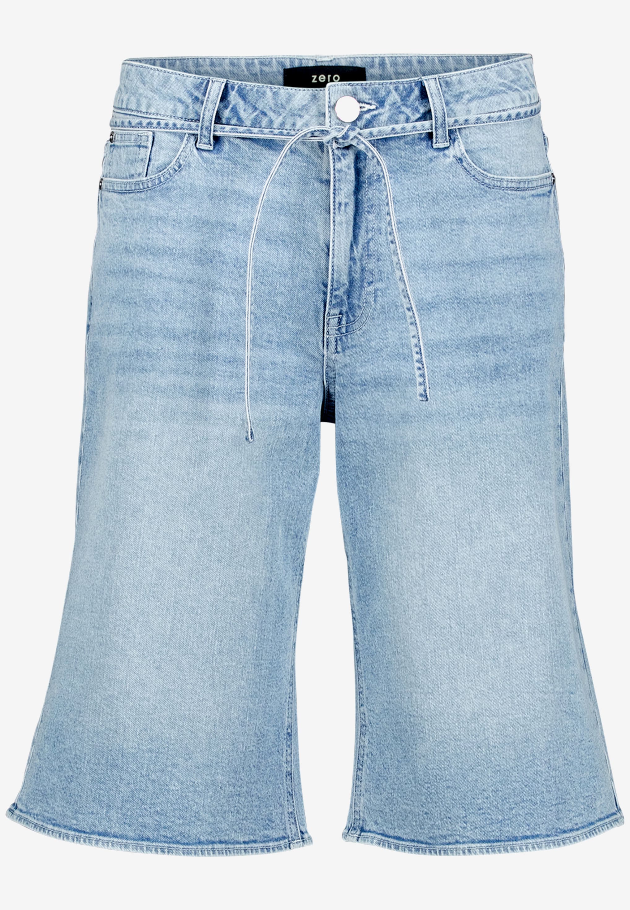 Jeans-Bermuda -  Bindedetail