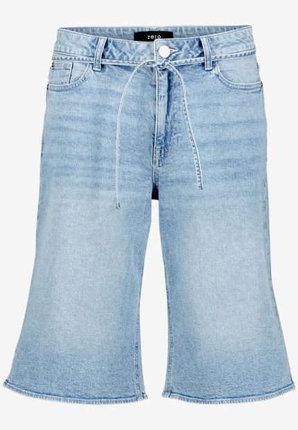 Jeans-Bermuda -  Bindedetail