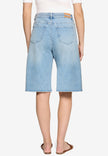 Jeans-Bermuda -  Bindedetail