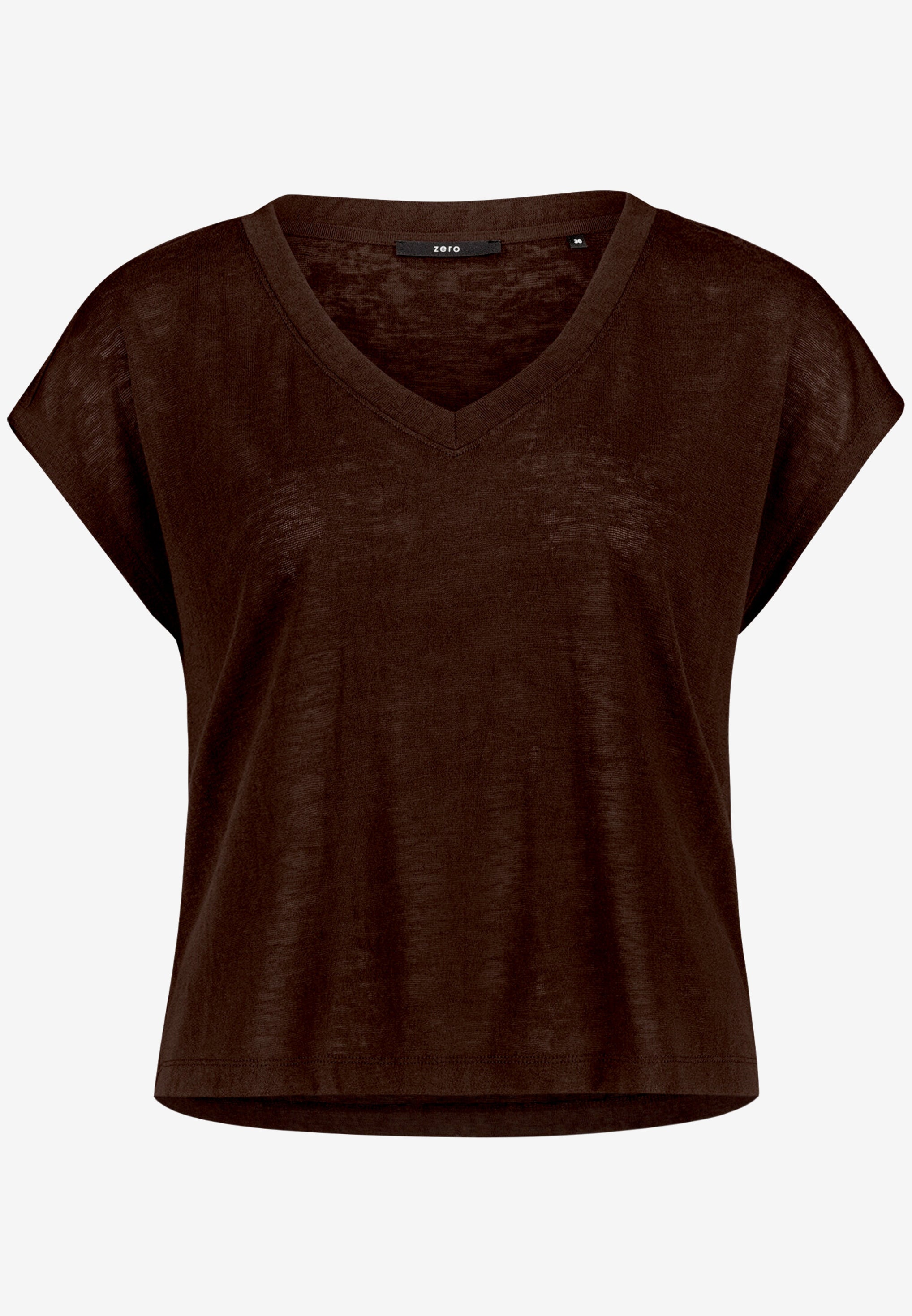 Basic-Shirt  - V-Ausschnitt