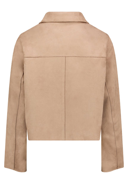 Jacke - Veloursleder-Optik