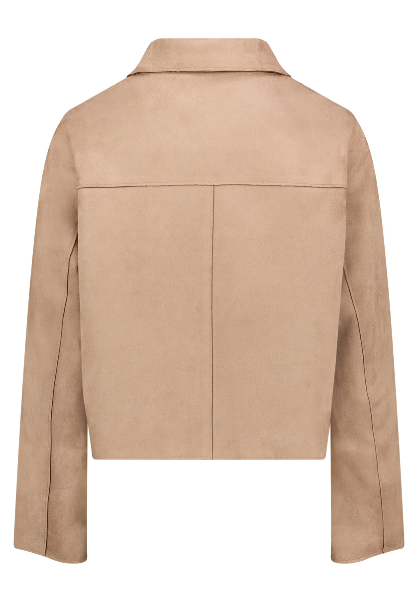 Jacke - Veloursleder-Optik