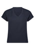 Strukturshirt - V-Neck
