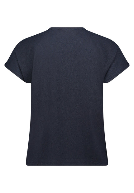 Strukturshirt - V-Neck