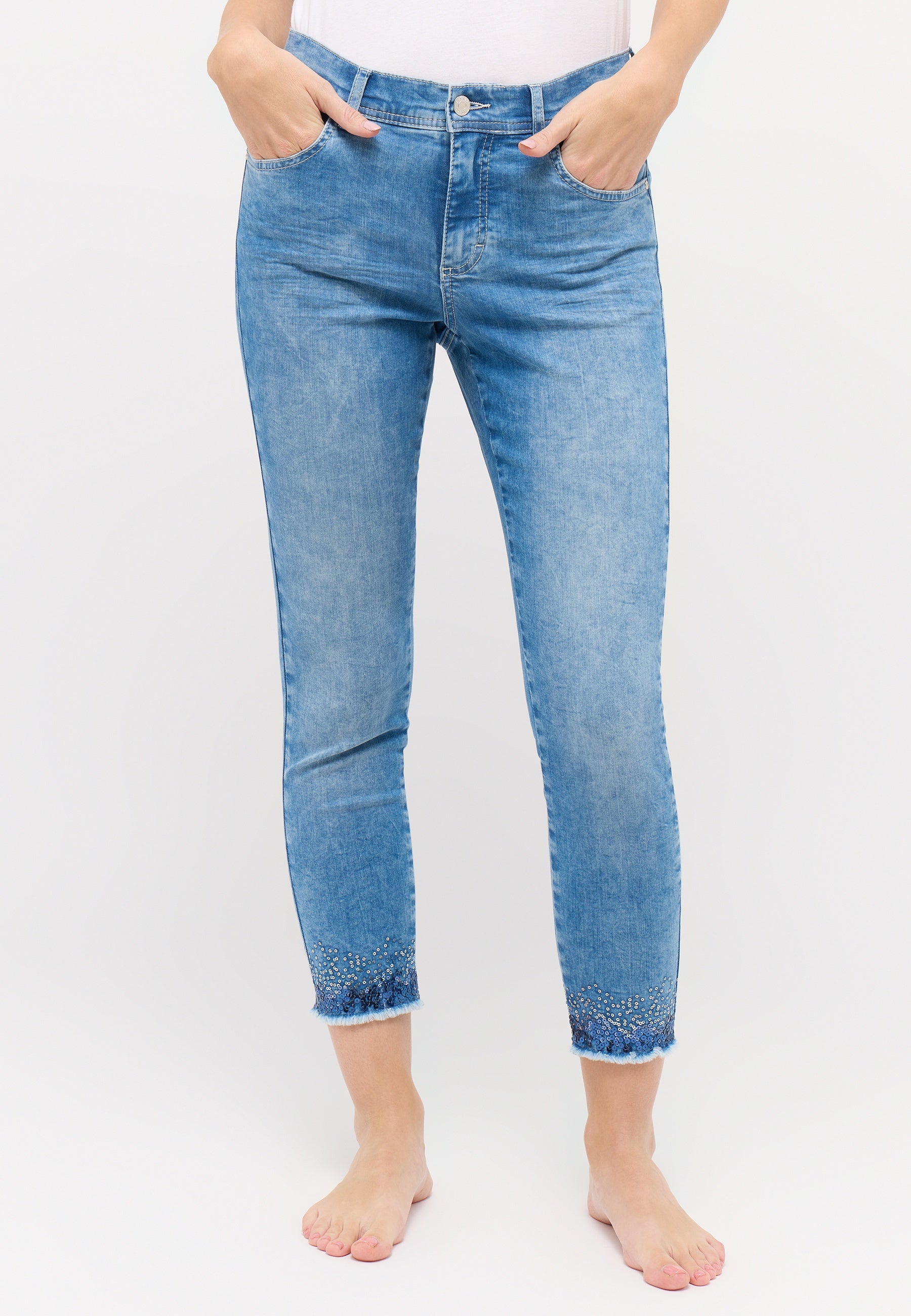 Jeans - ORNELLA FRINGE PLATE