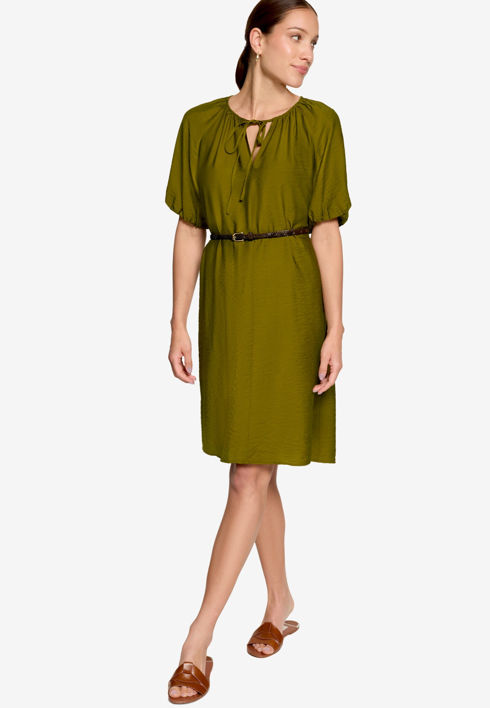 Kleid - Flechtgürtel