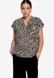 Schlupfbluse - Zebraprint