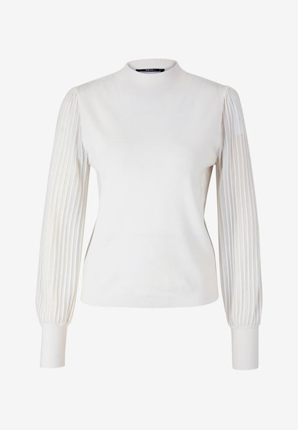 Strickpullover - transparente Ärmel