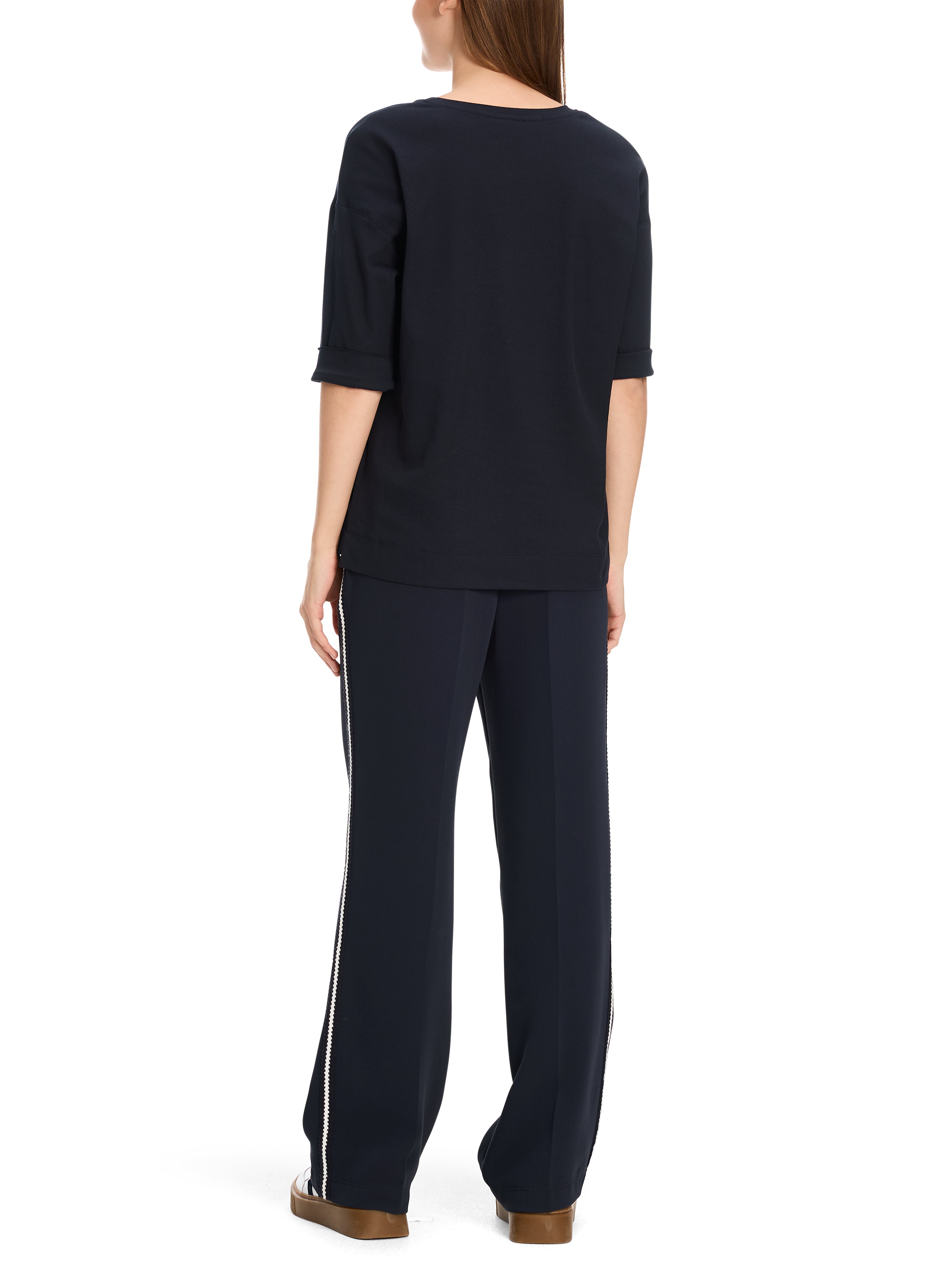 Blusenshirt  - Material-Mix