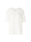 Blusenshirt aus Material-Mix