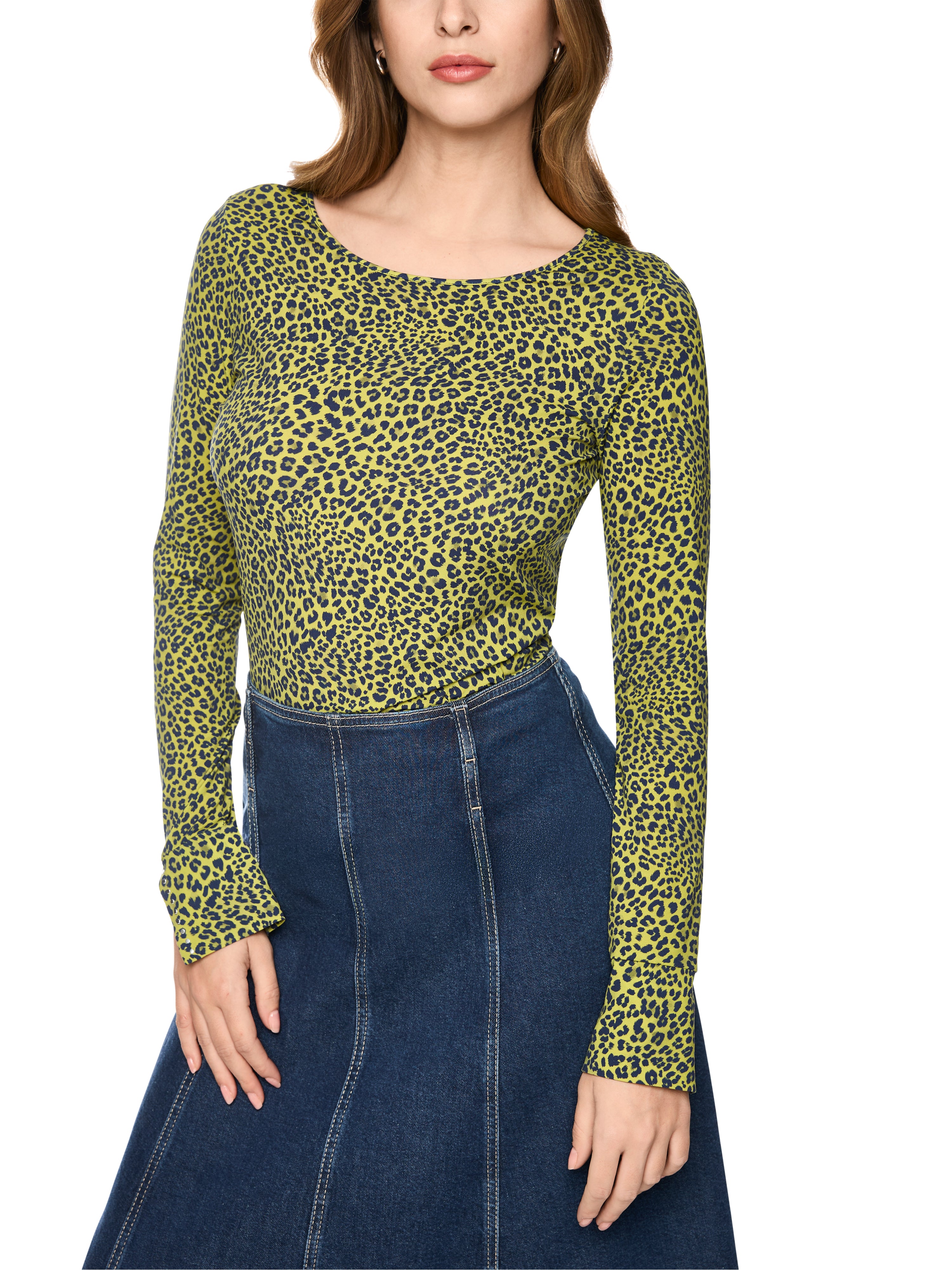 Langarmshirt - Leo-Print
