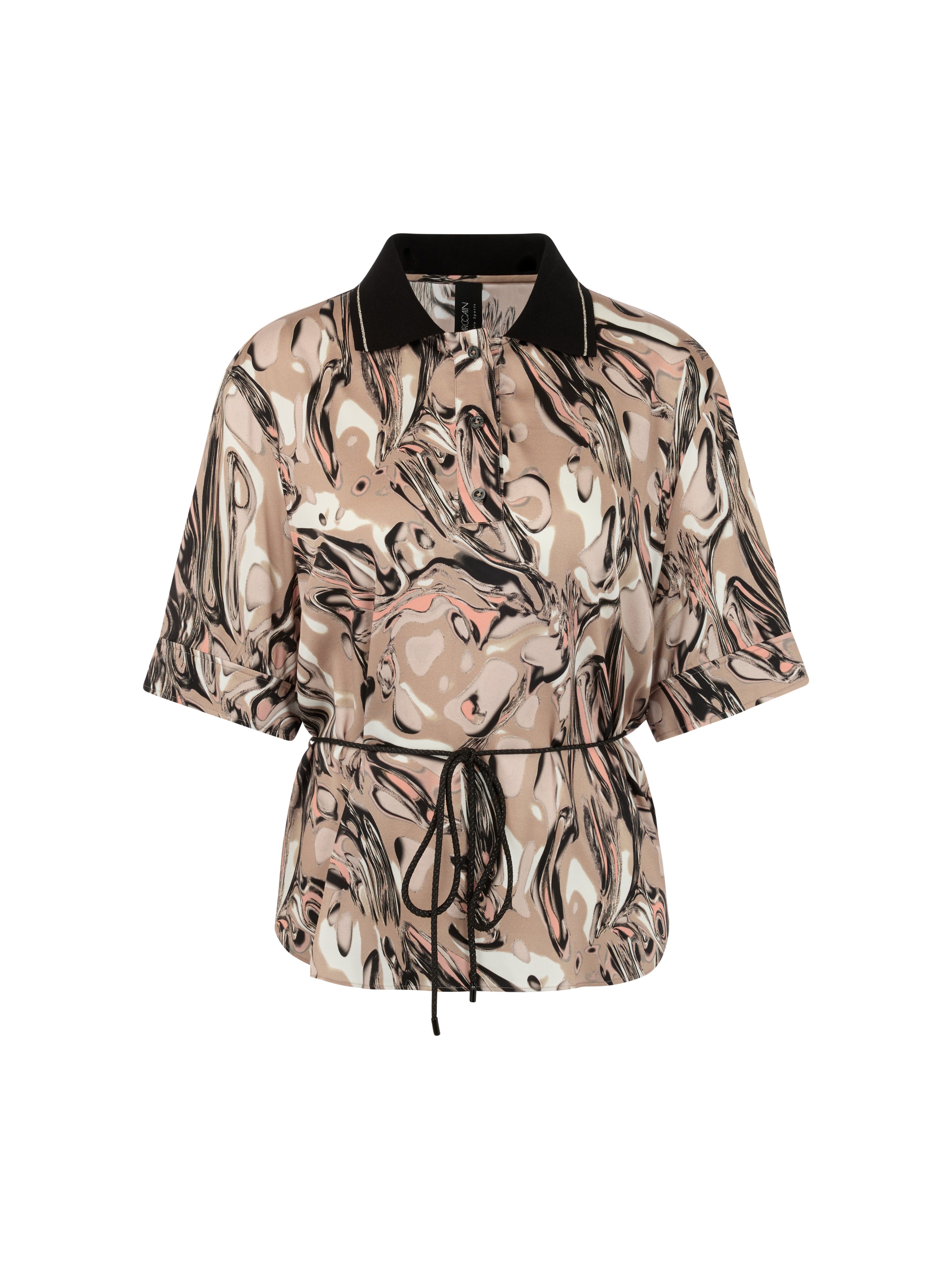 Bluse - Fluid Magma Print