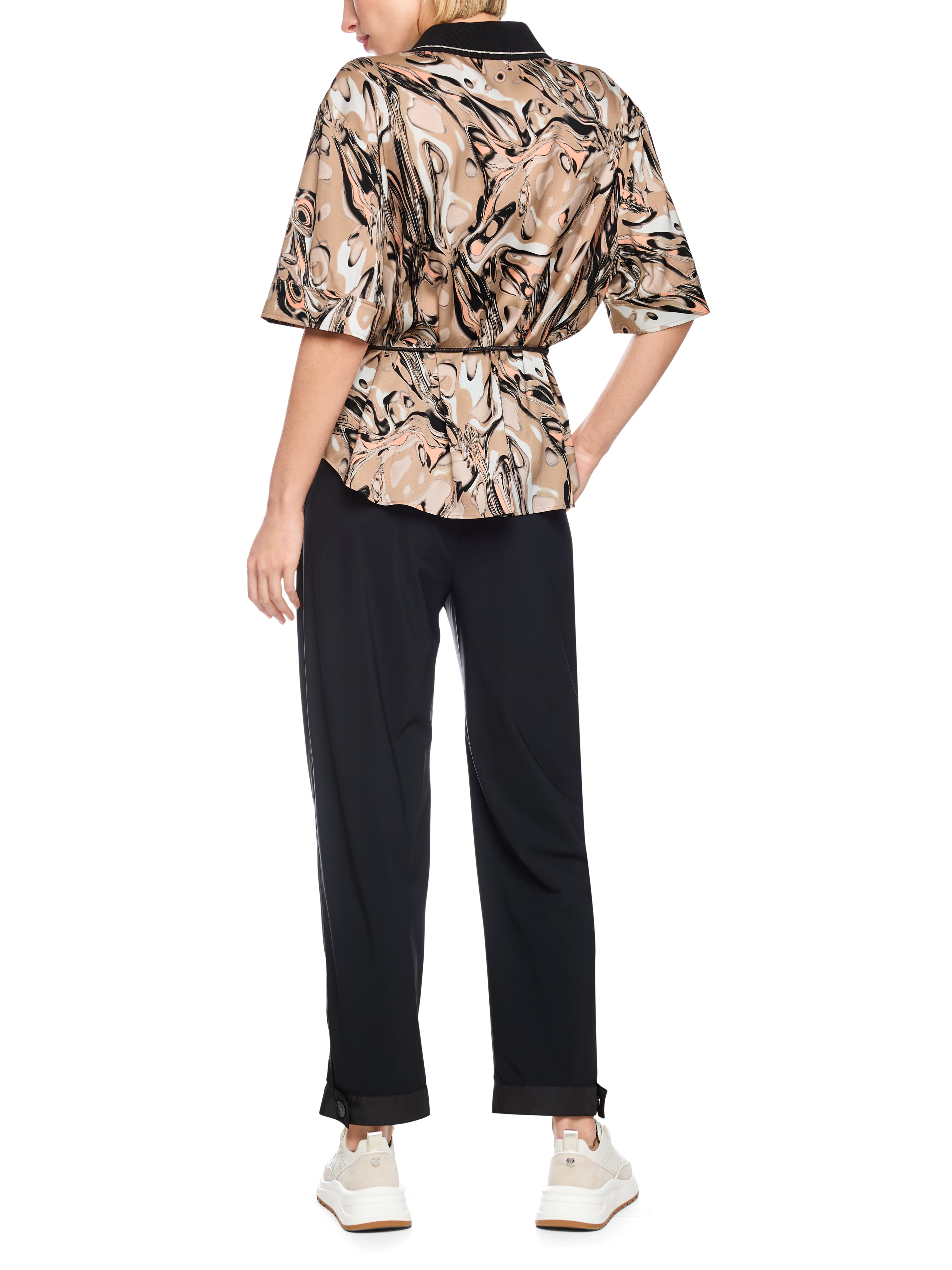 Bluse - Fluid Magma Print