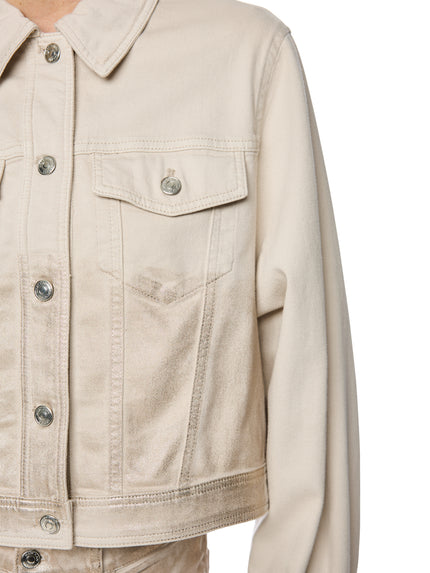 Denimjacke - Gold-Finish