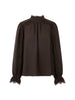 Fließende Bluse mit Spitze