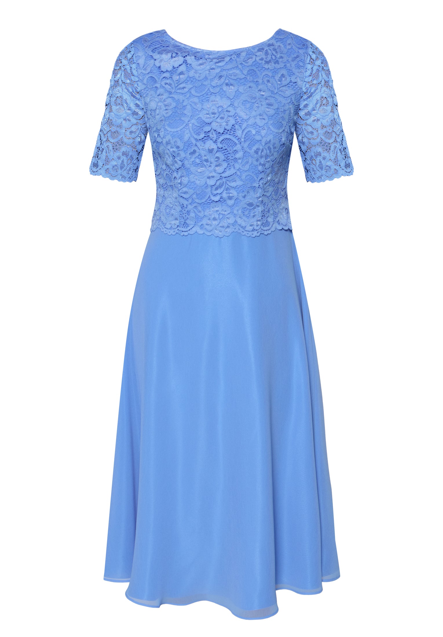 Cocktailkleid - Chiffon und Spitze