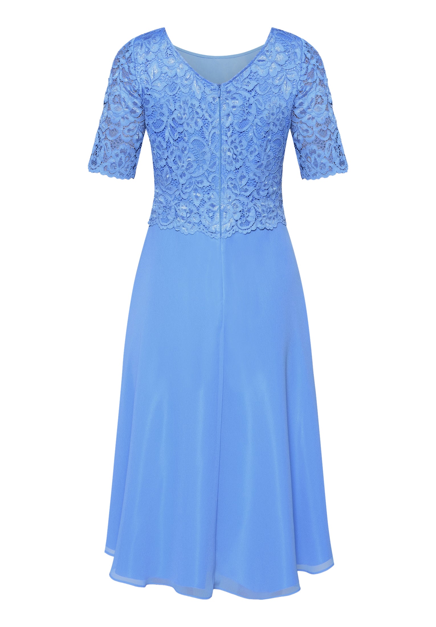 Cocktailkleid - Chiffon und Spitze
