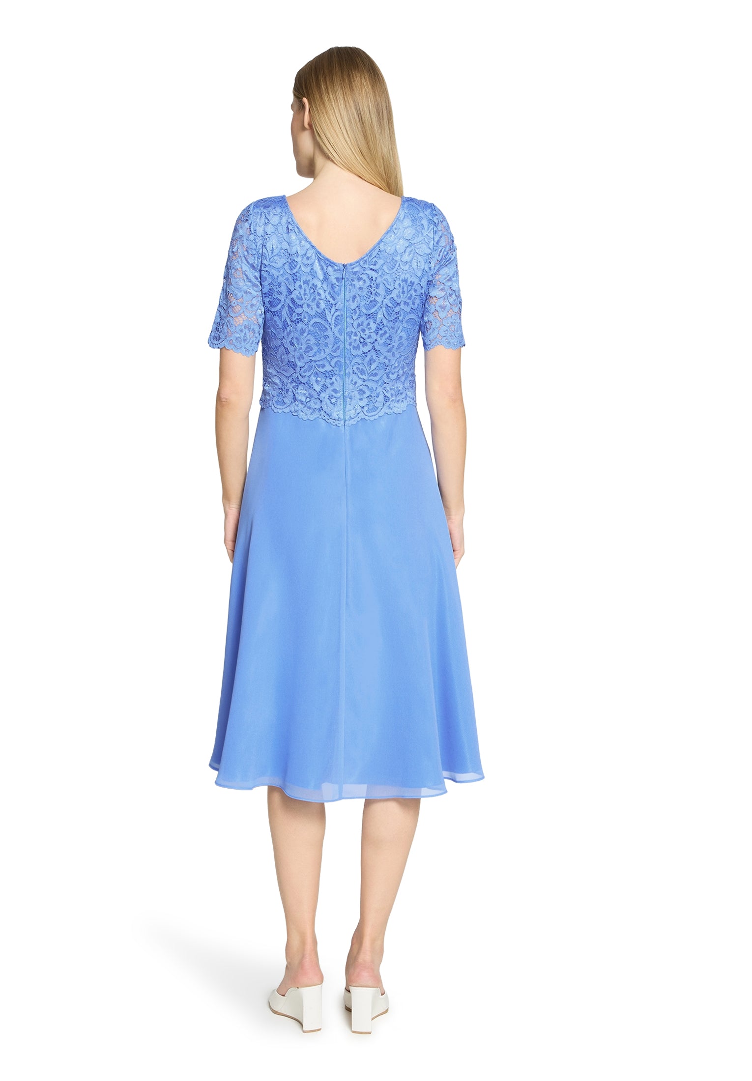 Cocktailkleid - Chiffon und Spitze
