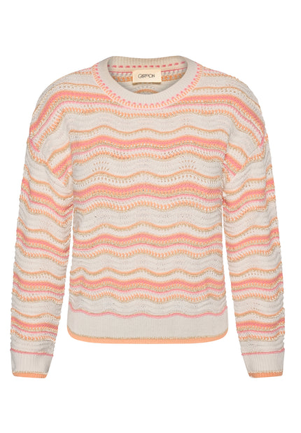 Strickpullover - Ajourmuster