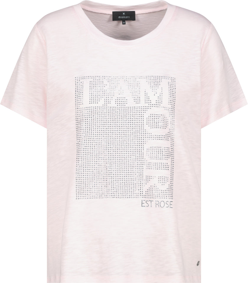 T-Shirt mit Strasssteinen