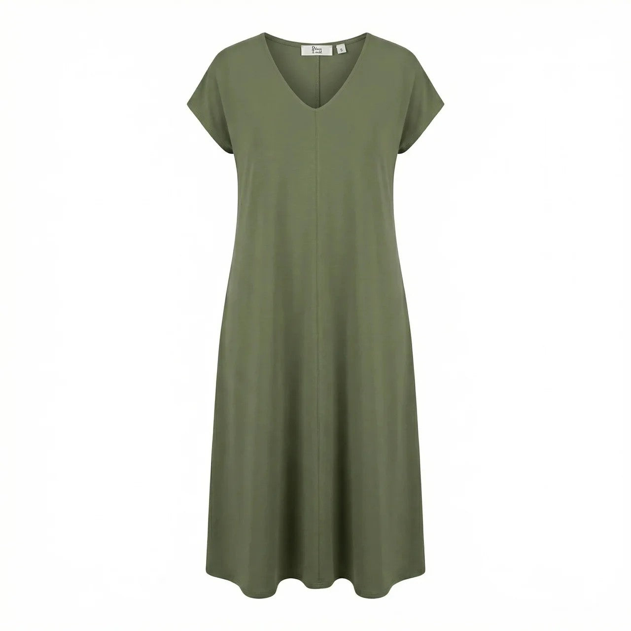 Midikleid - V-Neck