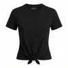 T-Shirt - CN SS EYELET TONE ON TONE TEE