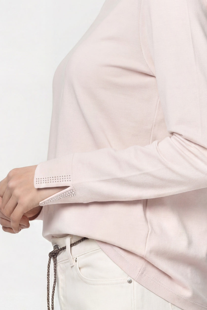 Langarmshirt - Strassbesatz