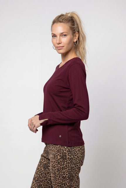 Langarmshirt - Strassbesatz