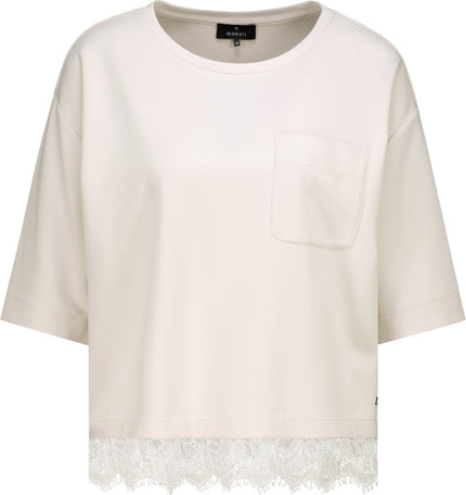 T-Shirt - Spitzenbesatz