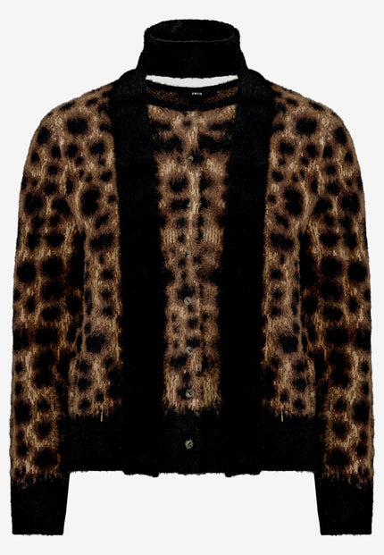 Strickjacke - Animalprint