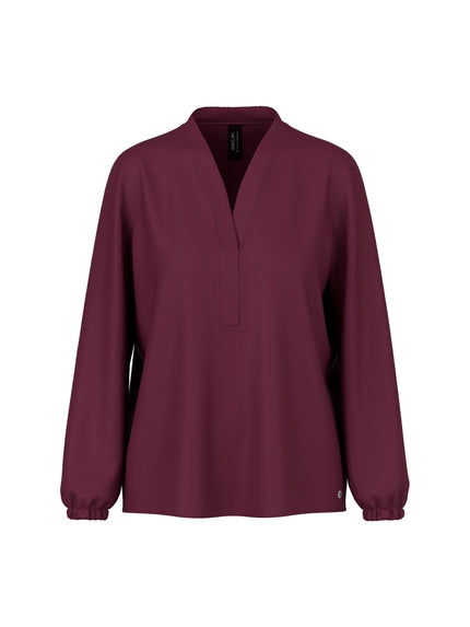 Weite Bluse mit V-Ausschnitt